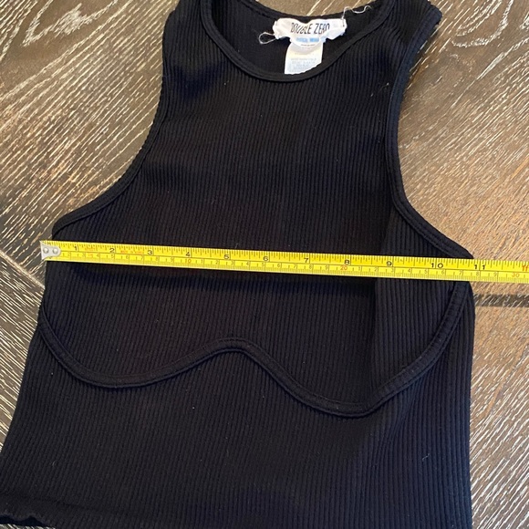 Double Zero Classic Black Ribbed Tank - Picture 3 of 10